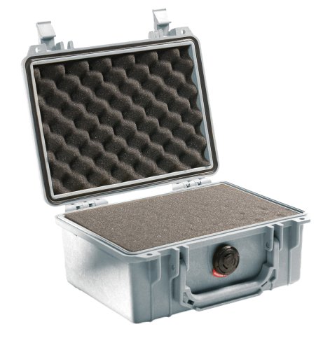 Peli Case 1150 mit Schaumstoff, silber