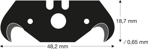 Lutz Hakenklinge HL65-PB, mit Mittelloch