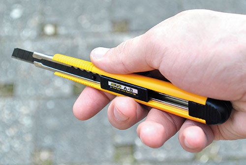 Preview: OLFA Cutter A-5, 9mm, mit Taste