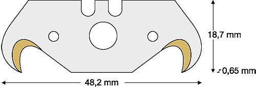 Lutz Hakenklinge HL65-PB, mit Mittelloch