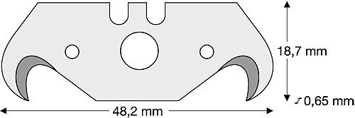 Lutz Hakenklinge HL65-PB, mit Mittelloch