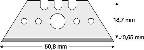 Lutz Trapezklinge klein TL65-PB, 50,8 mm