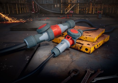 Preview: Mennekes-CEE-Verlängerung 63A-25m