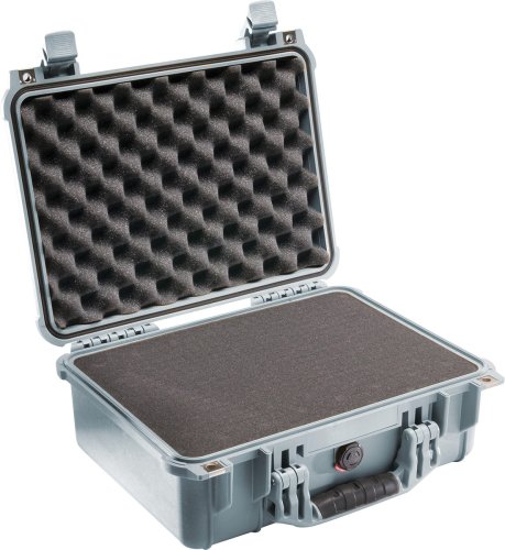 Preview: Peli Case 1450 mit Schaumstoff, silber