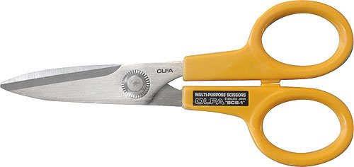 OLFA Schere SCS-1, runde Griffaugen