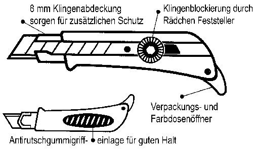 OLFA Cutter Super L 175 lose, 18mm