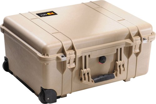Peli Case 1560 mit Schaumstoff, sand