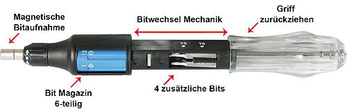 Magazine Micro Screwdriver - TEMSY