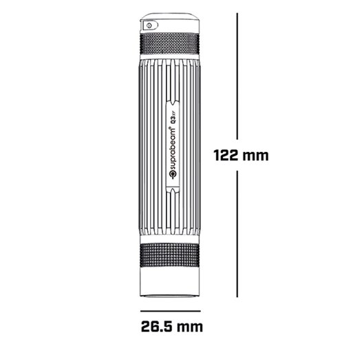 Suprabeam Taschenlampe Q3xr (USB-C)