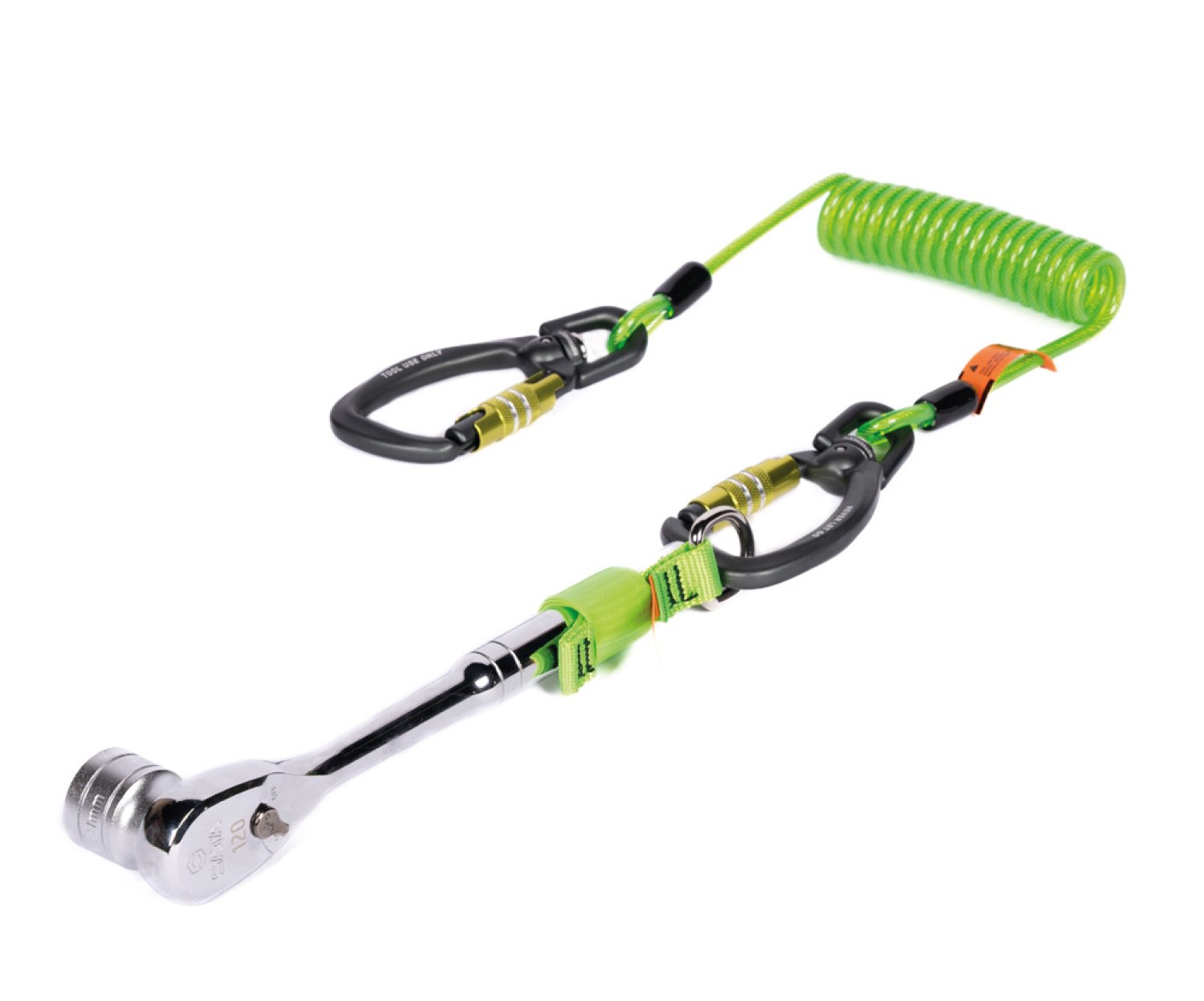 NLG fall protection, spiral hose