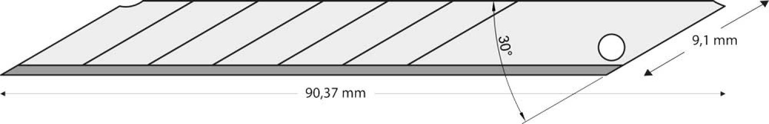 Lutz Abbrechklinge AB10-FB, 9 mm/30°