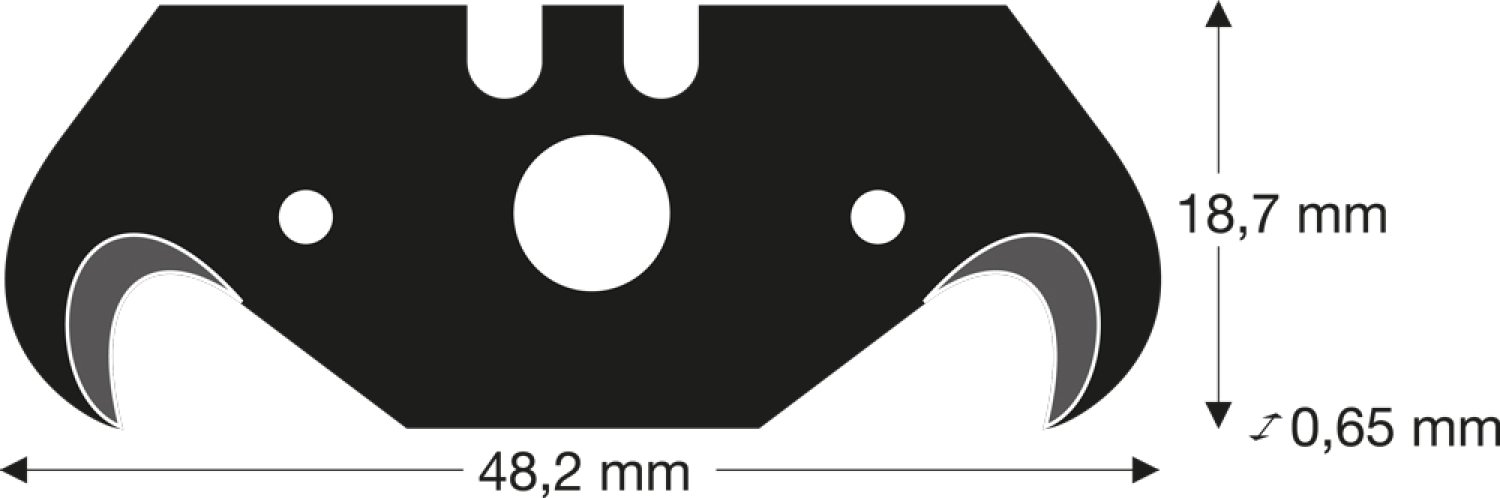Lutz Hakenklinge HL65-PB, mit Mittelloch