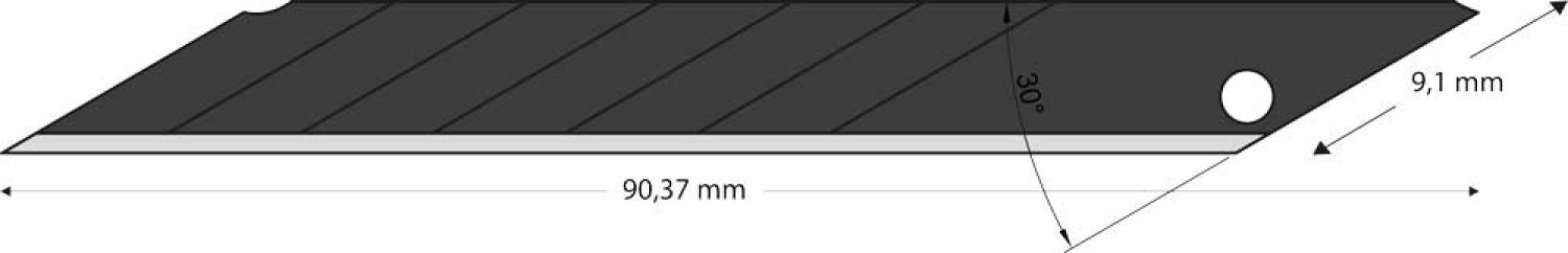 Lutz Abbrechklinge AB102-LP, 9 mm/30°
