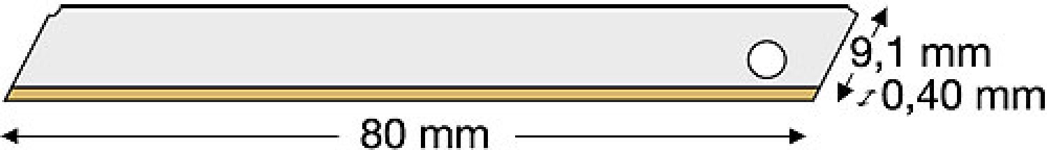 Lutz Messerklinge AB10-FB, 9 mm