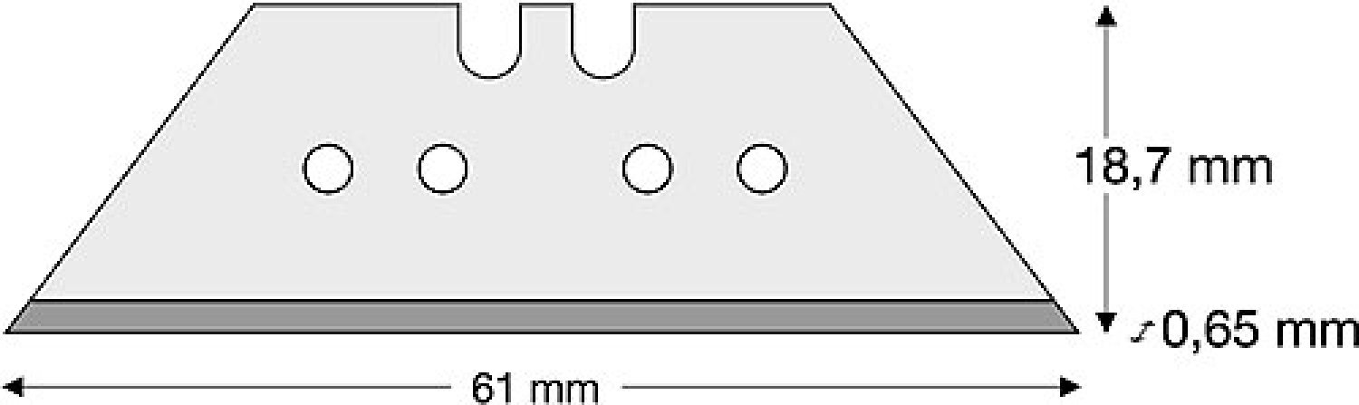 Lutz Trapezklinge gr. TGL65-FB SB, 61 mm