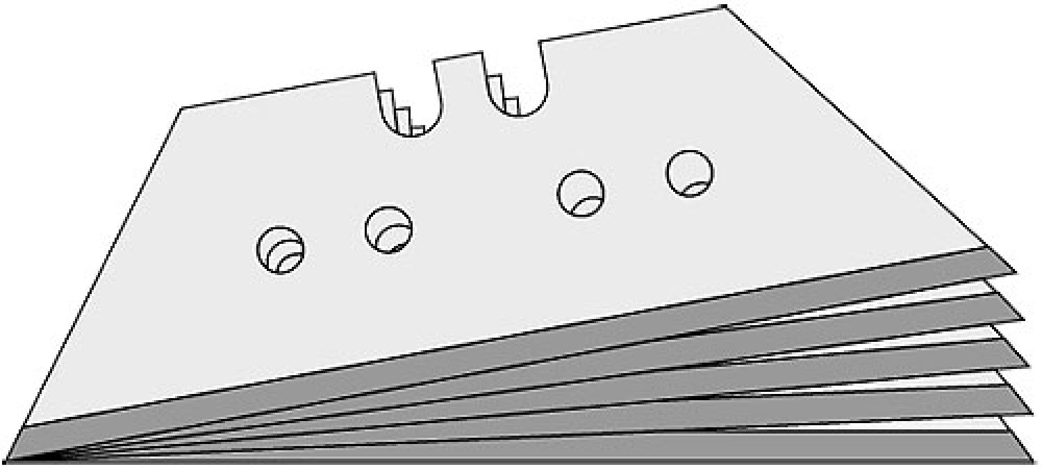Lutz Trapezklinge gr. TGL65-FB SB, 61 mm