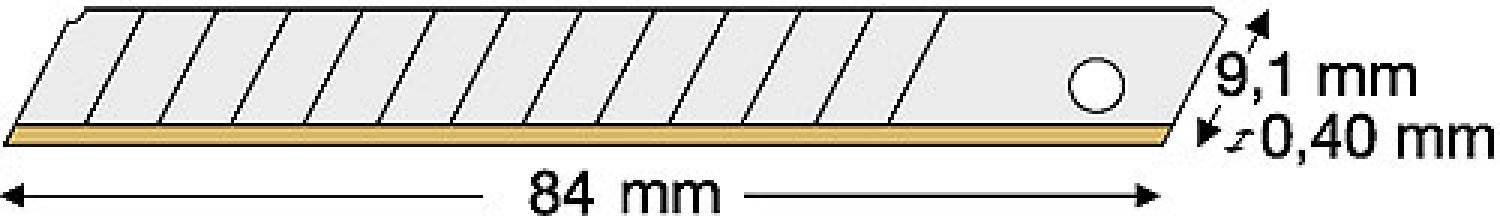 Lutz Abbrechklinge AB10-FB SB, 9 mm