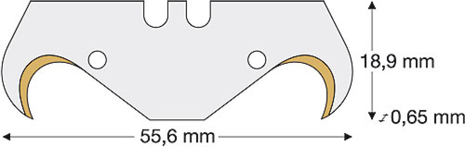 Lutz hook blade, large HG65-PB