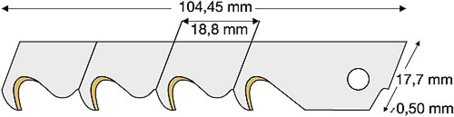 Lutz AB5-FB break-off hook blade
