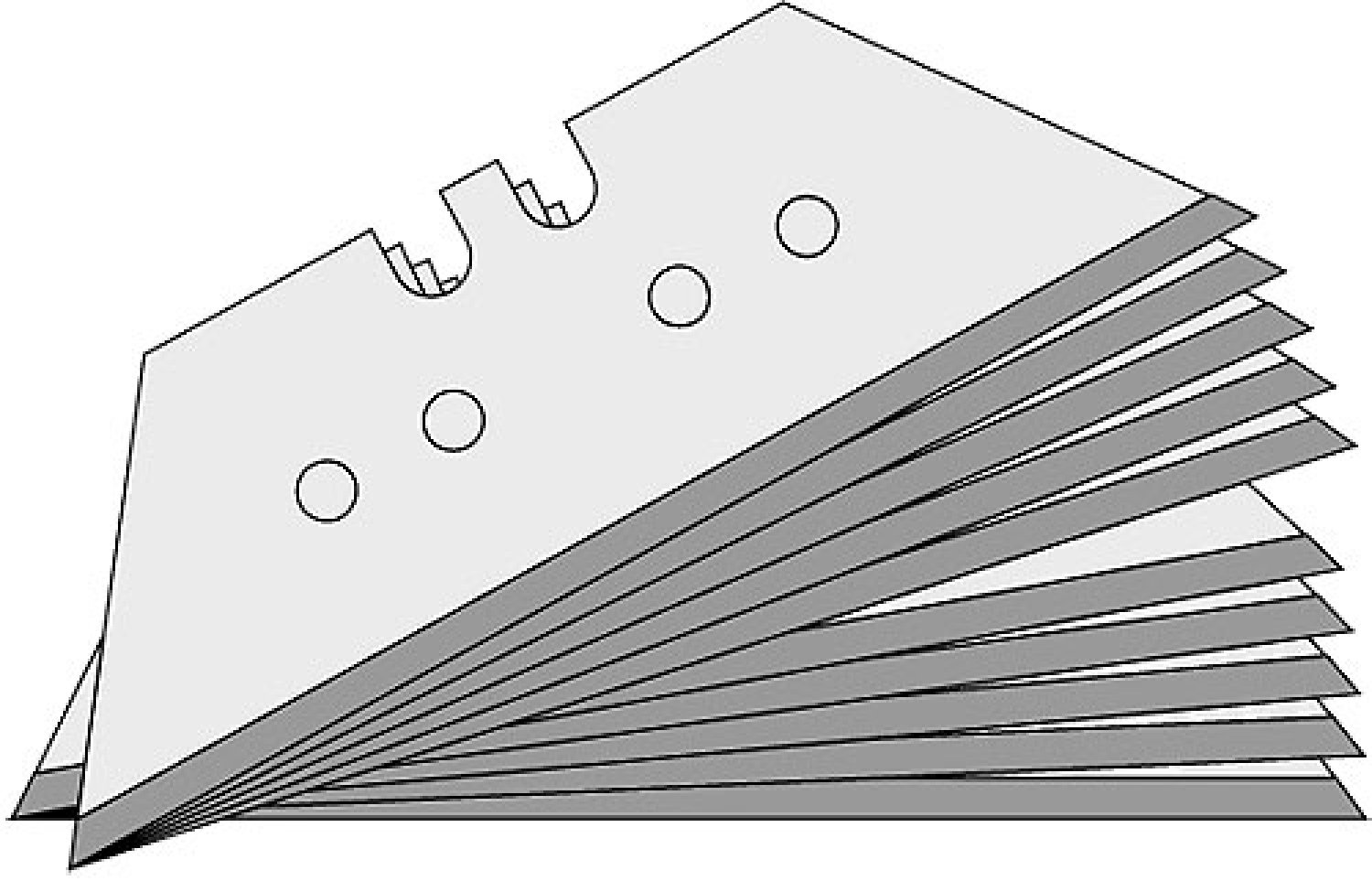 Lutz Trapezklinge groß TGL65-PB, 61 mm