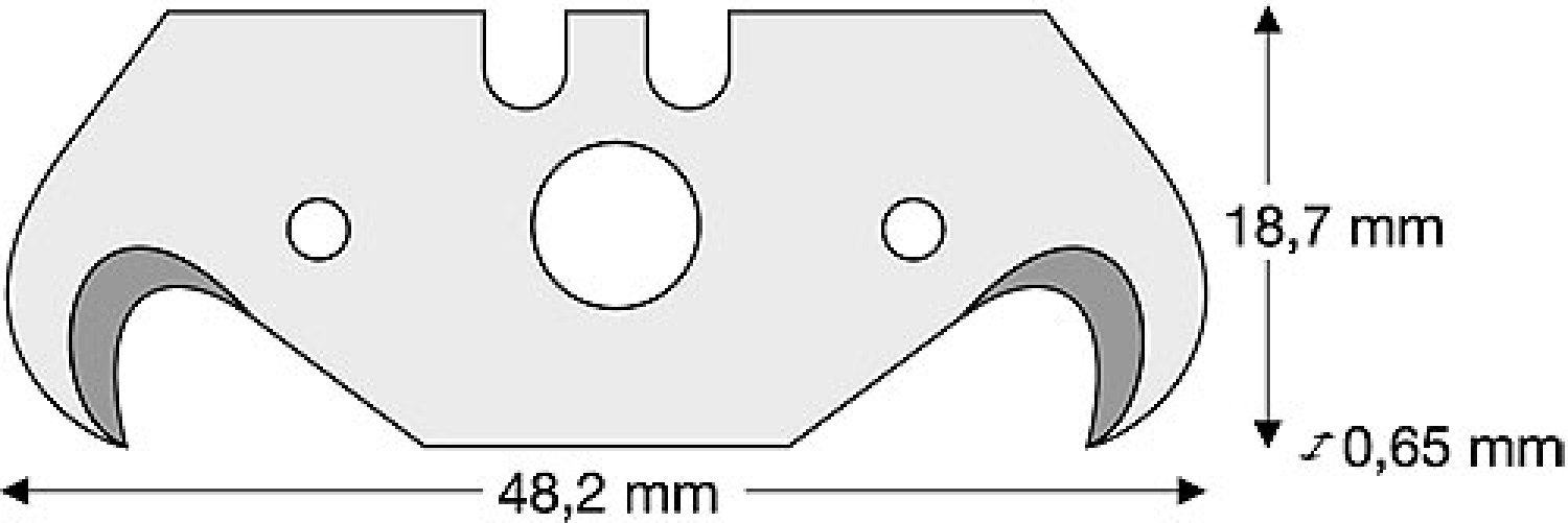 Lutz Hakenklinge HL65-PB, mit Mittelloch
