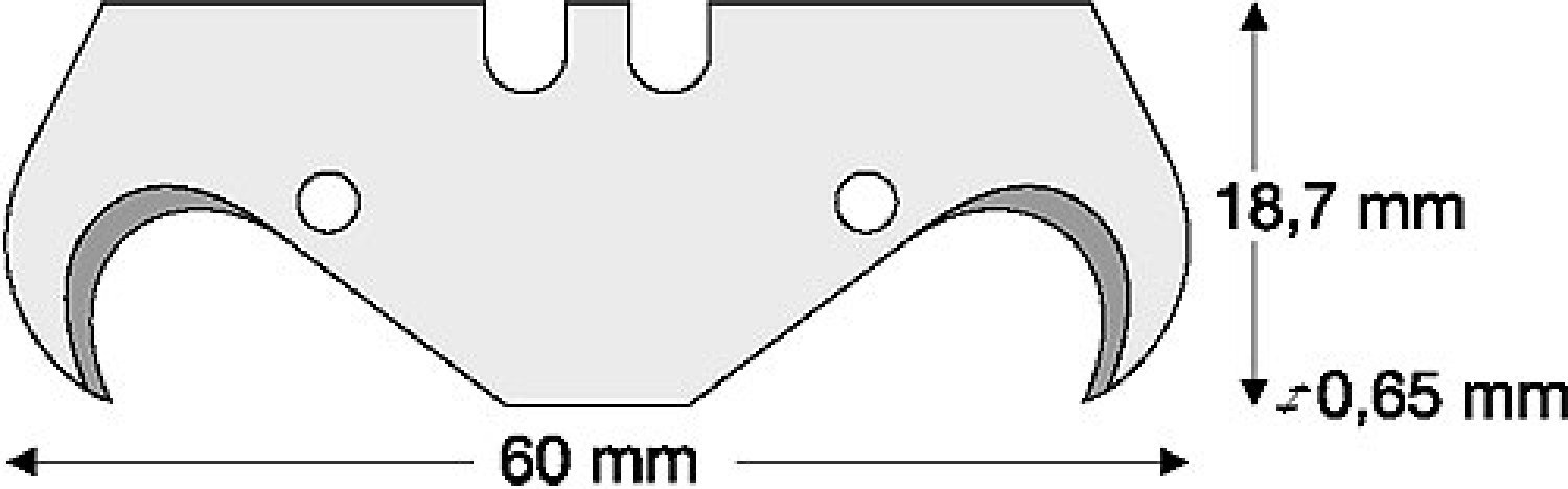 Lutz hook blade HG65-PB