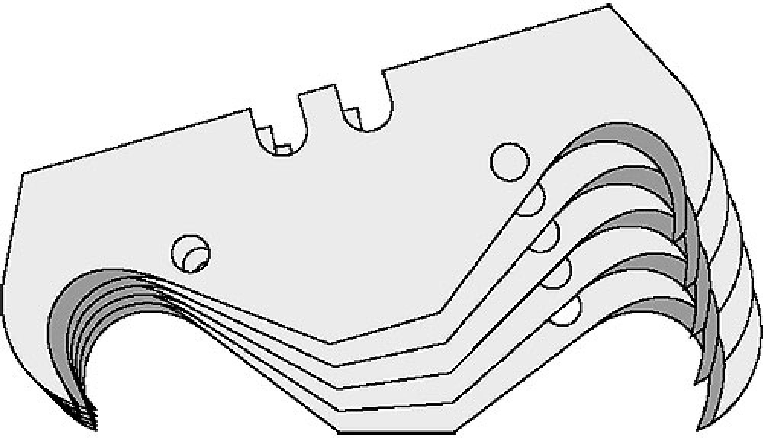 Lutz hook blade HG65-PB