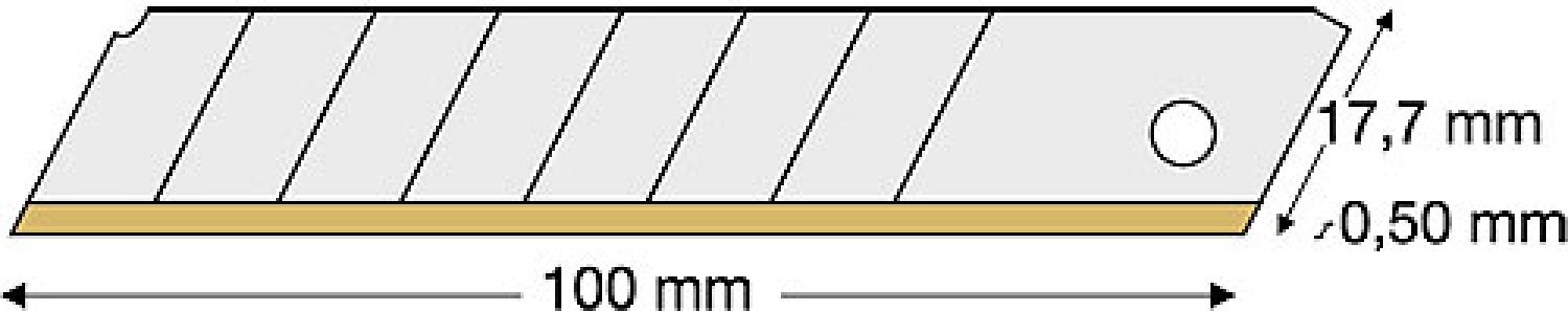 Lutz Abbrechklinge AB2-FB, 18 mm, INOX