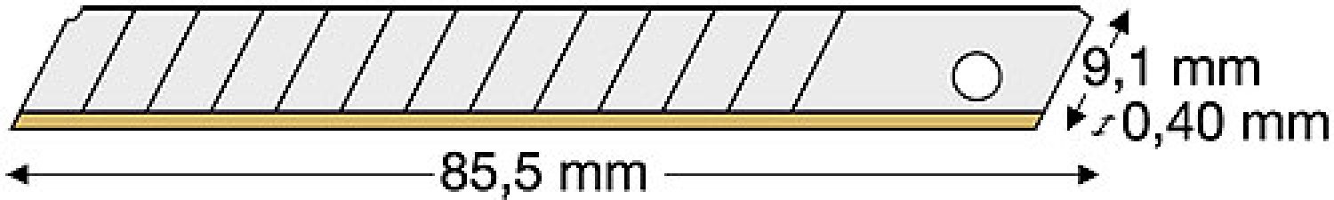 Lutz Abbrechklinge AB10-FB, 9 mm