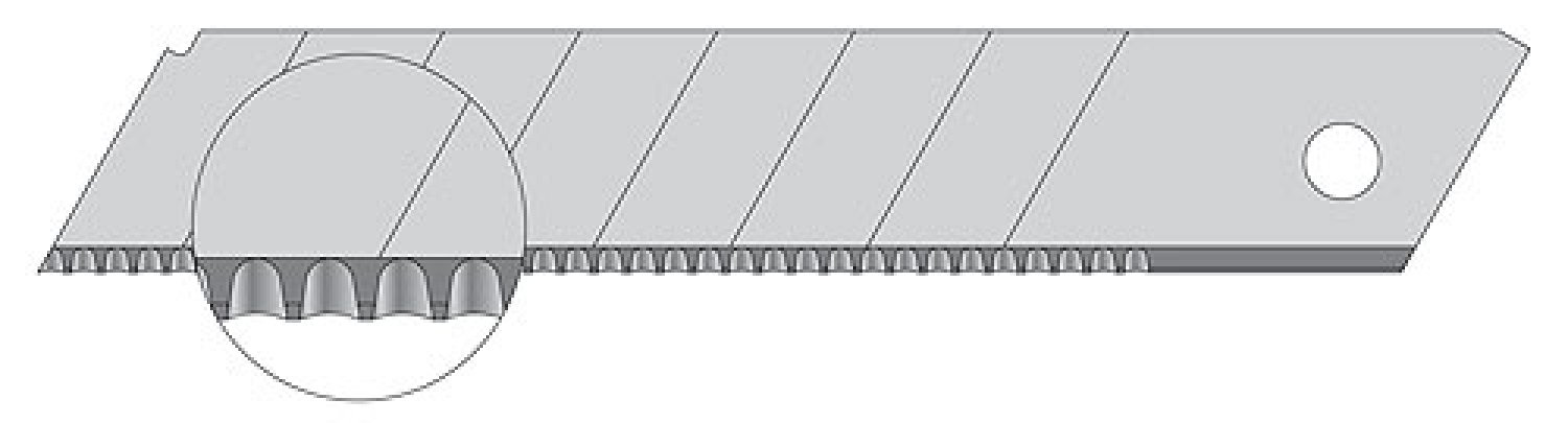Lutz Wellenschliffklinge AB26-LP