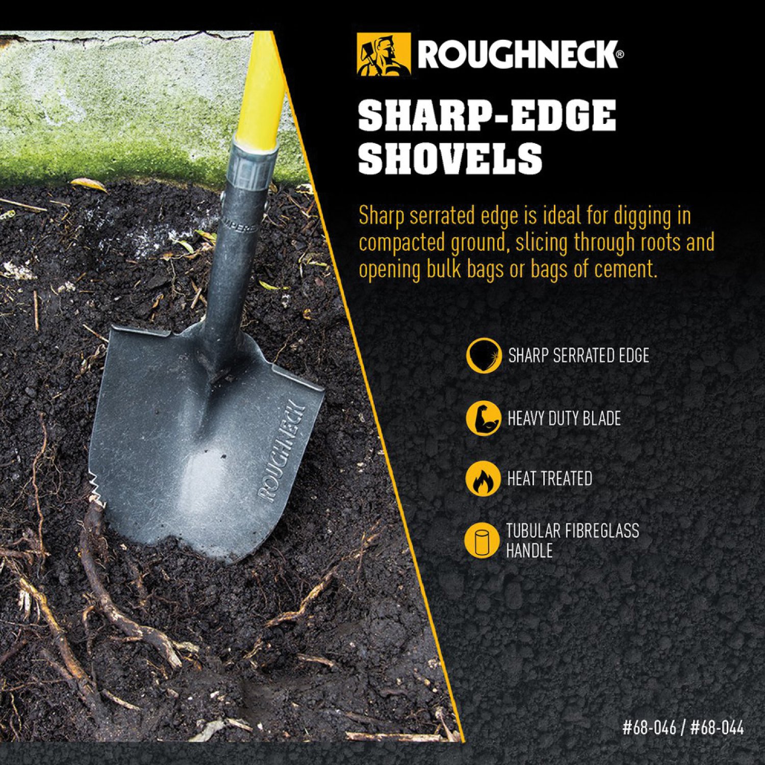 ROUGHNECK SCHARFKANTIGE SCHAUFEL Lang