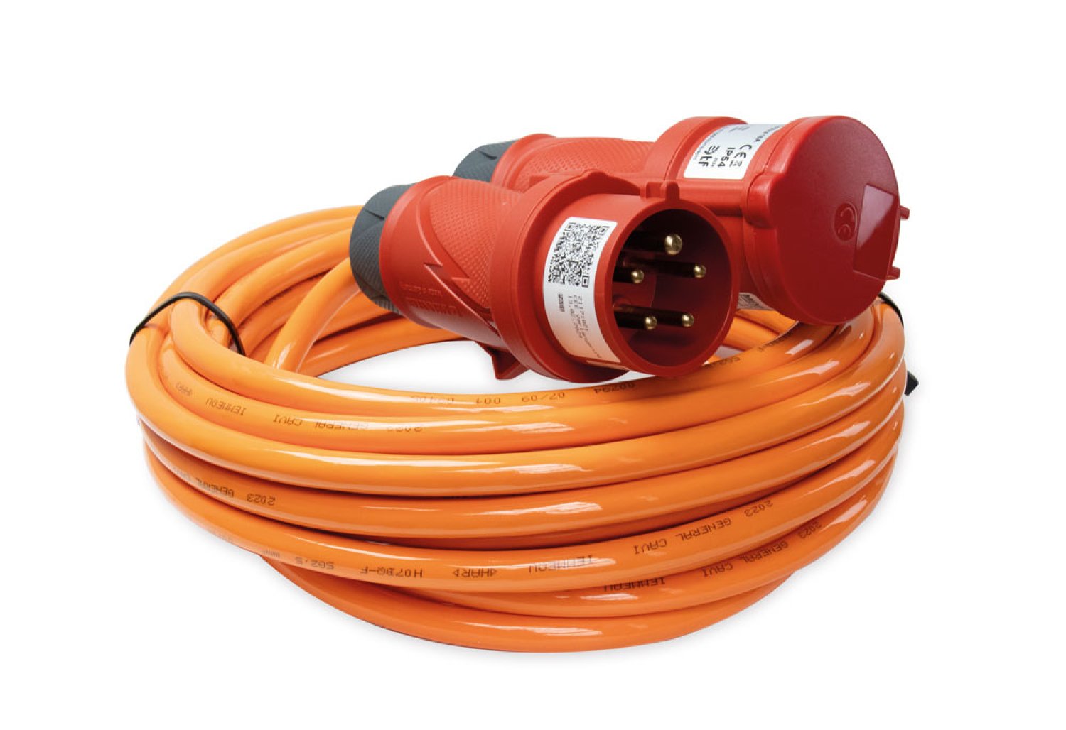 Mennekes CEE Verlängerung PowerTOPXtra® 16A5p6h 400V IP54 - 10 m, orange