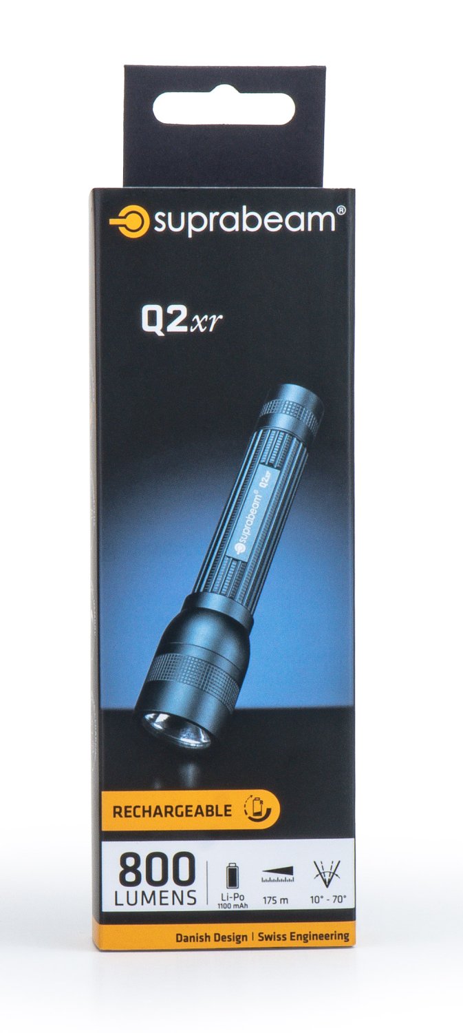 Suprabeam flashlight Q2xr, battery, LED