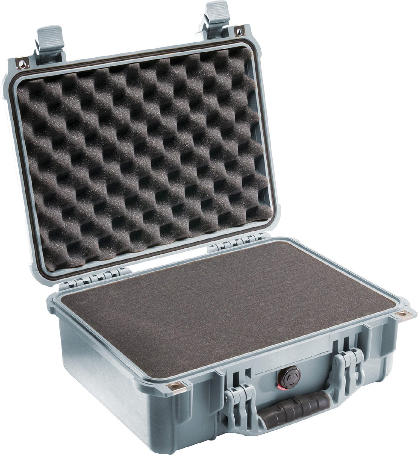 Peli Case 1450 mit Schaumstoff, silber
