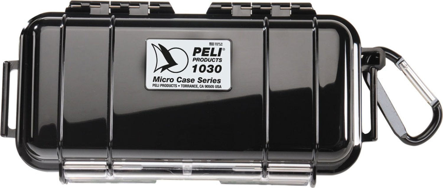 Peli MicroCase 1030, black bottom, black lid