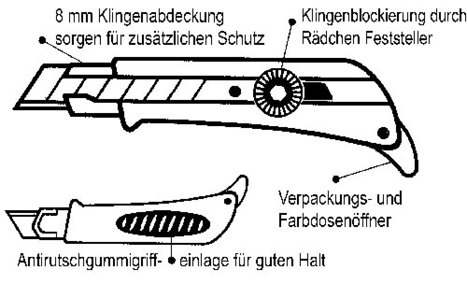 OLFA Cutter Super L 175 lose, 18mm