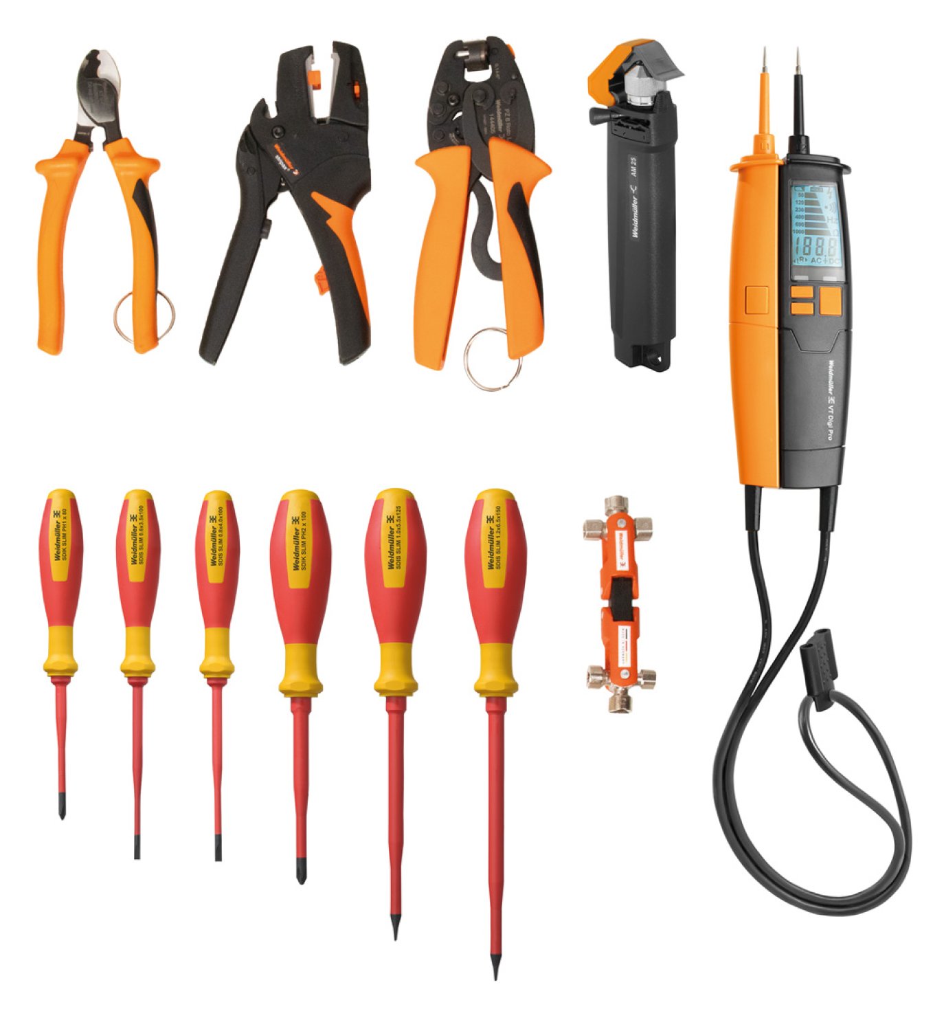 Electrican set in a case