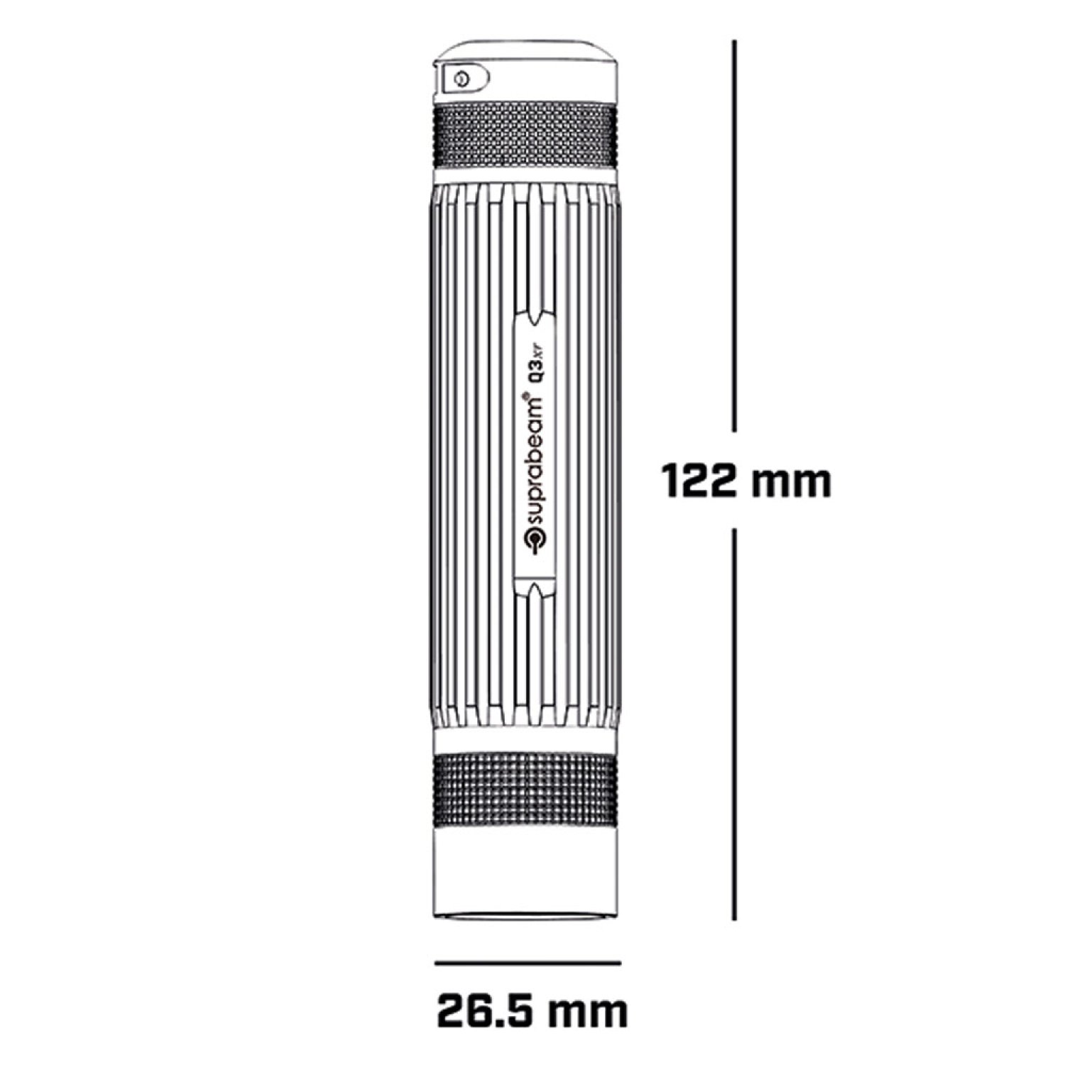 Suprabeam Taschenlampe Q3xr (USB-C)